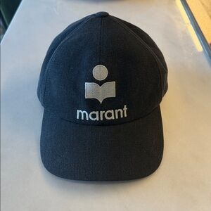 Isabel Marant Tyron Black Logo Cap - Size 59